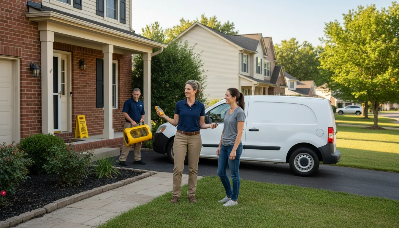 Residential water damage restoration in Wild Horse, CO